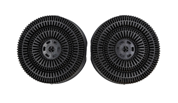 Activated carbon filter set (2pcs.) Type58 143mmØ for whirlpool extractor hood like 484000008782 AKB000/1