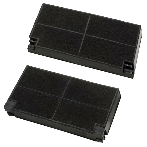 Activated carbon filter set (2pcs) like 902979355/2, EFF70 195x140x22mm for Electrolux cooker hood