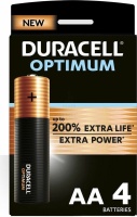 Duracell Optimum AA / Mignon / LR6, 1,5 V, 4 pièces