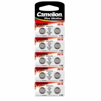 Camelion button cell AG10, LR54, LR1130, 1.5 V, 10 pieces