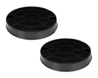 Activated carbon filter 2 pack - such as MCFE39, 9029801421, 481249038013 for extractor hoods Electrolux, Whirlpool