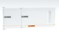 Freezer door ELECTROLUX - AEG 206375402-8 for refrigerator