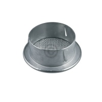 Ventilation grille 100sR metal with insect screen net for...